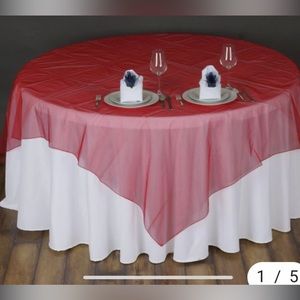 Set of 19 Red organza overlays 60’